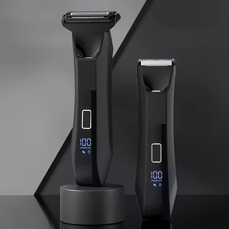 Mens Grooming Travel Kit - Mijia Youpin 2-in-1 電気バリカン・シェーバー LEDディスプレイ USB充電式