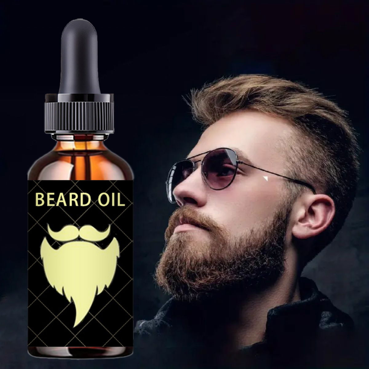 Men'S Grooming Tonic - 100% 天然加速顔の毛の成長ひげエッセンシャルオイル髪とひげの成長オイル男性ひげグルーミング製品スキンケア