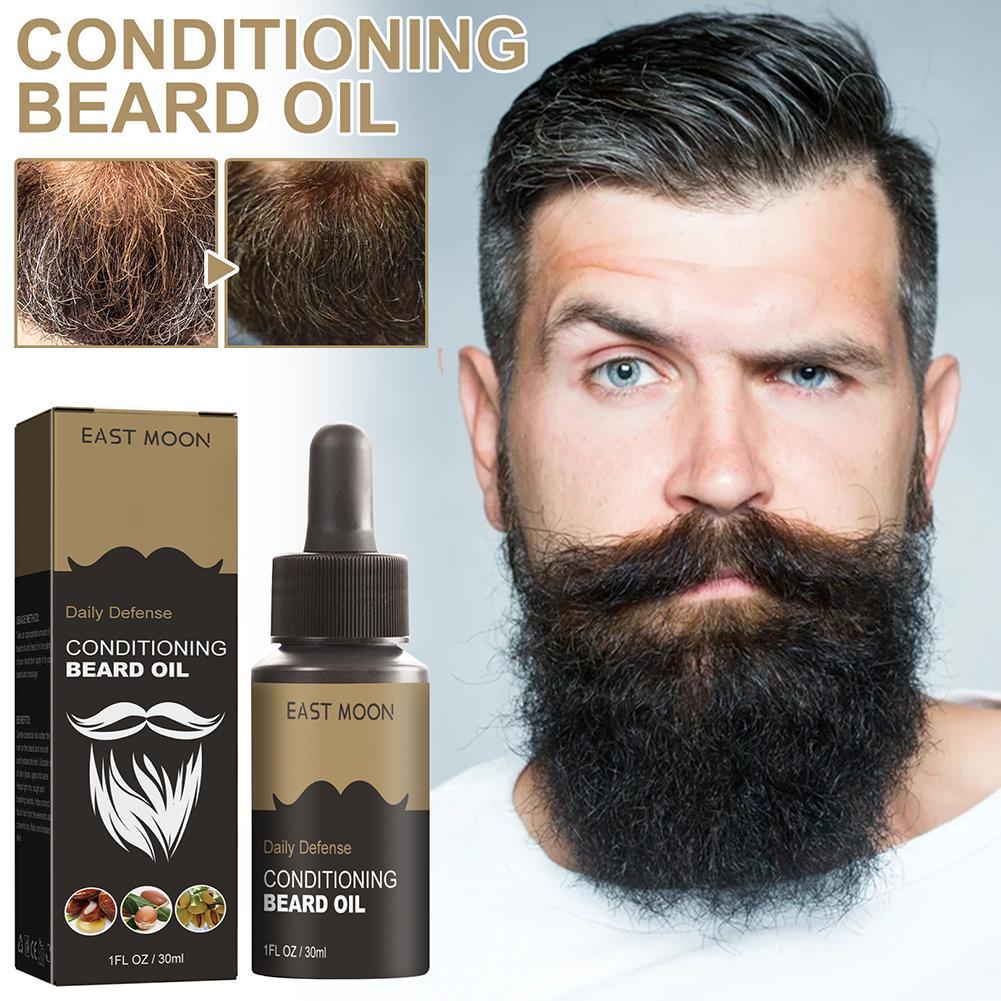 Men'S Grooming Tonic - 30 ミリリットルひげ成長オイル血清男性のためのひげの成長とグルーミング柔らかく強化スタイリングひげオイル栄養ひげケアオイル