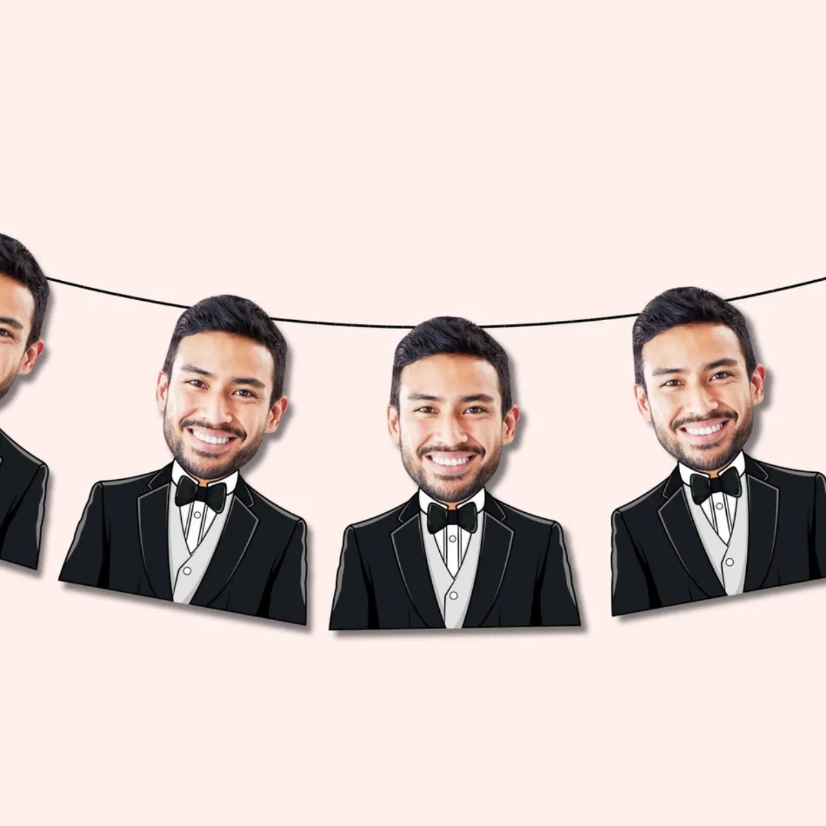 Men'S Grooming Wedding Day - 新郎の顔のバナー | 独身パーティーの装飾 | 独身最後のパーティーの装飾品 |