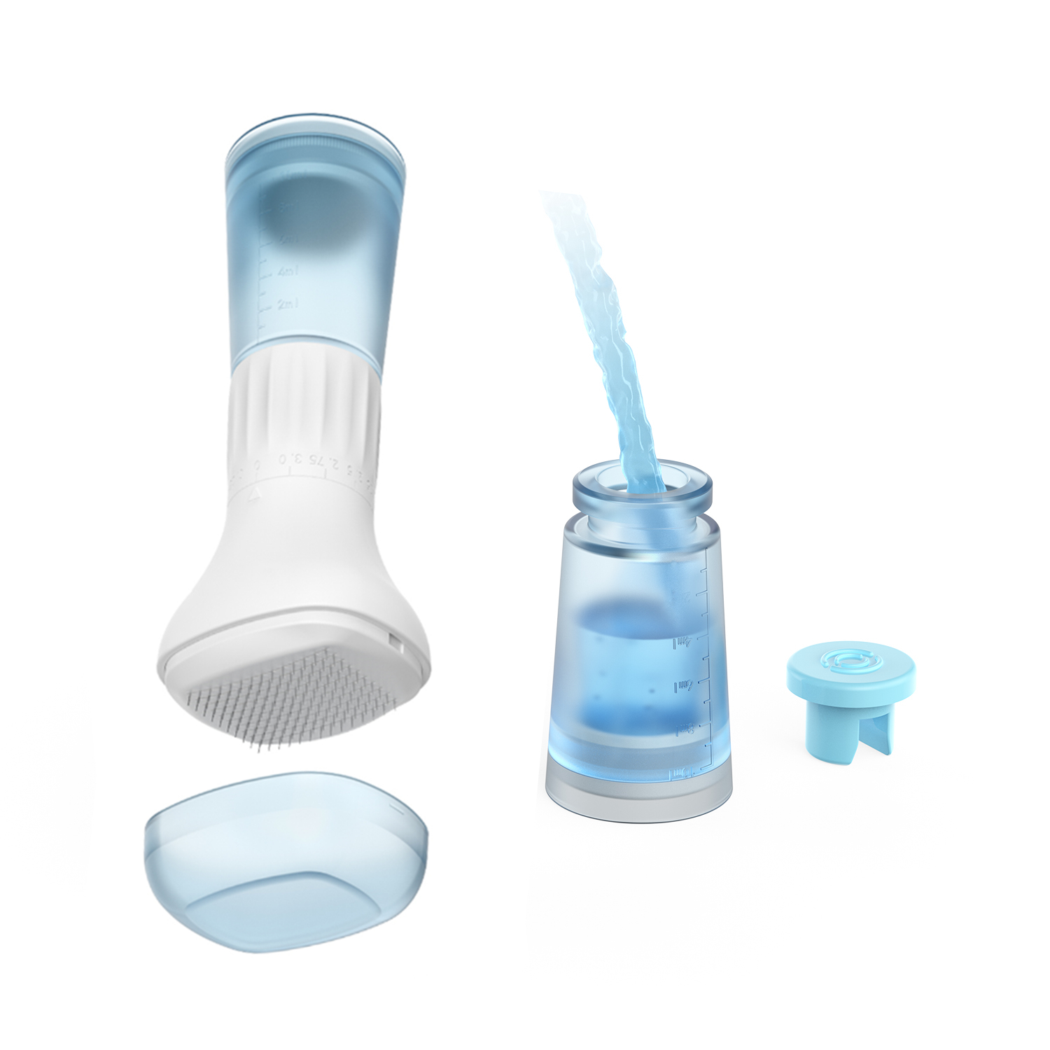 Ingrown Hair Serum - 新しい S2 140 ピンダーマスタンプ調整針血清容器付きマイクロニードル美容メイク頭皮 & 発毛顔ボディツール