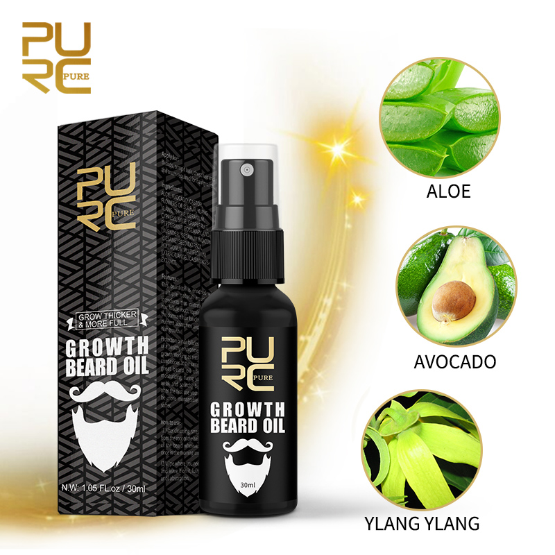 PURC ひげ成長オイル男性用育毛製品増粘剤栄養ひげグルーミ - Men'S Grooming Tonic のレビューと価格