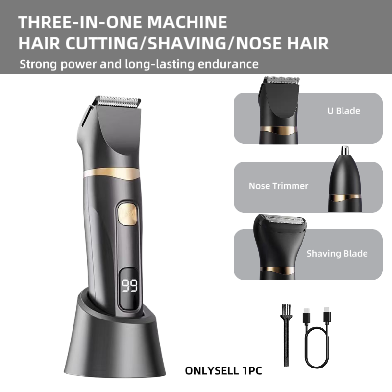 3点セット 家庭用電動グルーミングセット、ヘアクリッパーキッ - Mens Grooming Travel Kit のレビューと価格