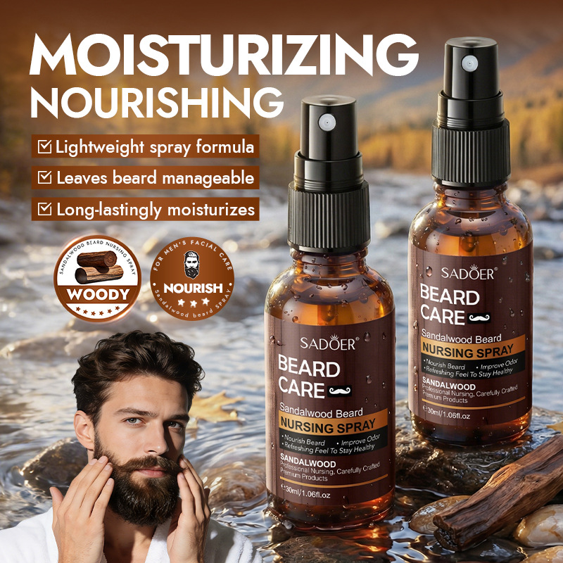 100% 天然サンダルウッドひげケアスプレーひげエッセンシャ - Men'S Grooming Tonic のレビューと価格
