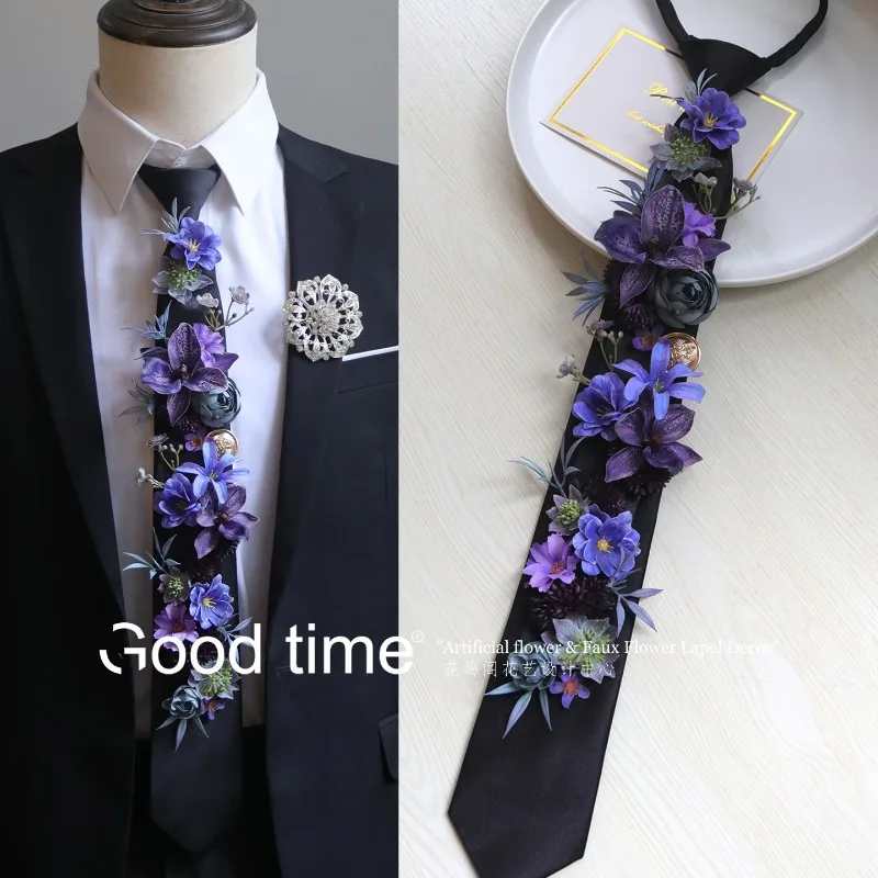 花の模造品、花の飾り、ボーイグループのアニメーション衣装、新 - Men'S Grooming Wedding Day のレビューと価格