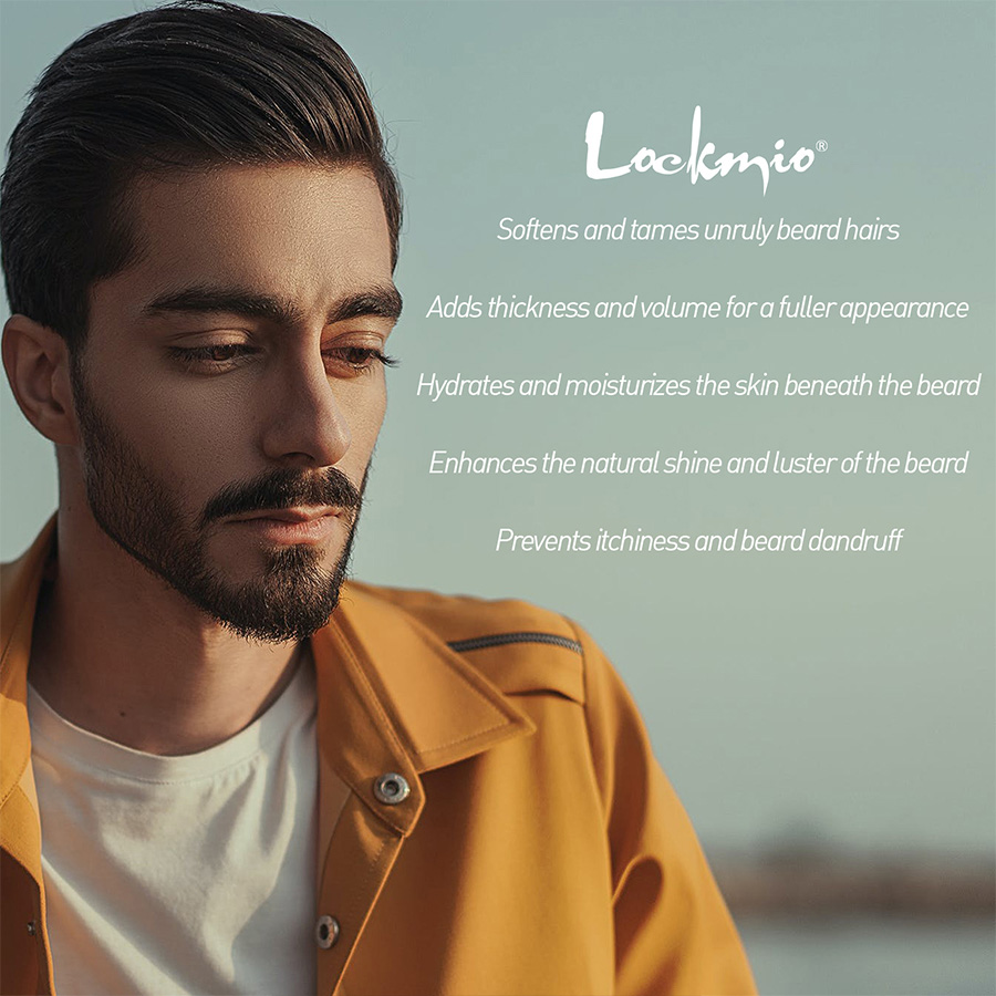 Lockmio-天然保湿口ひげクリーム、あごひげバーム、肌の - Men'S Grooming Tonic のレビューと価格