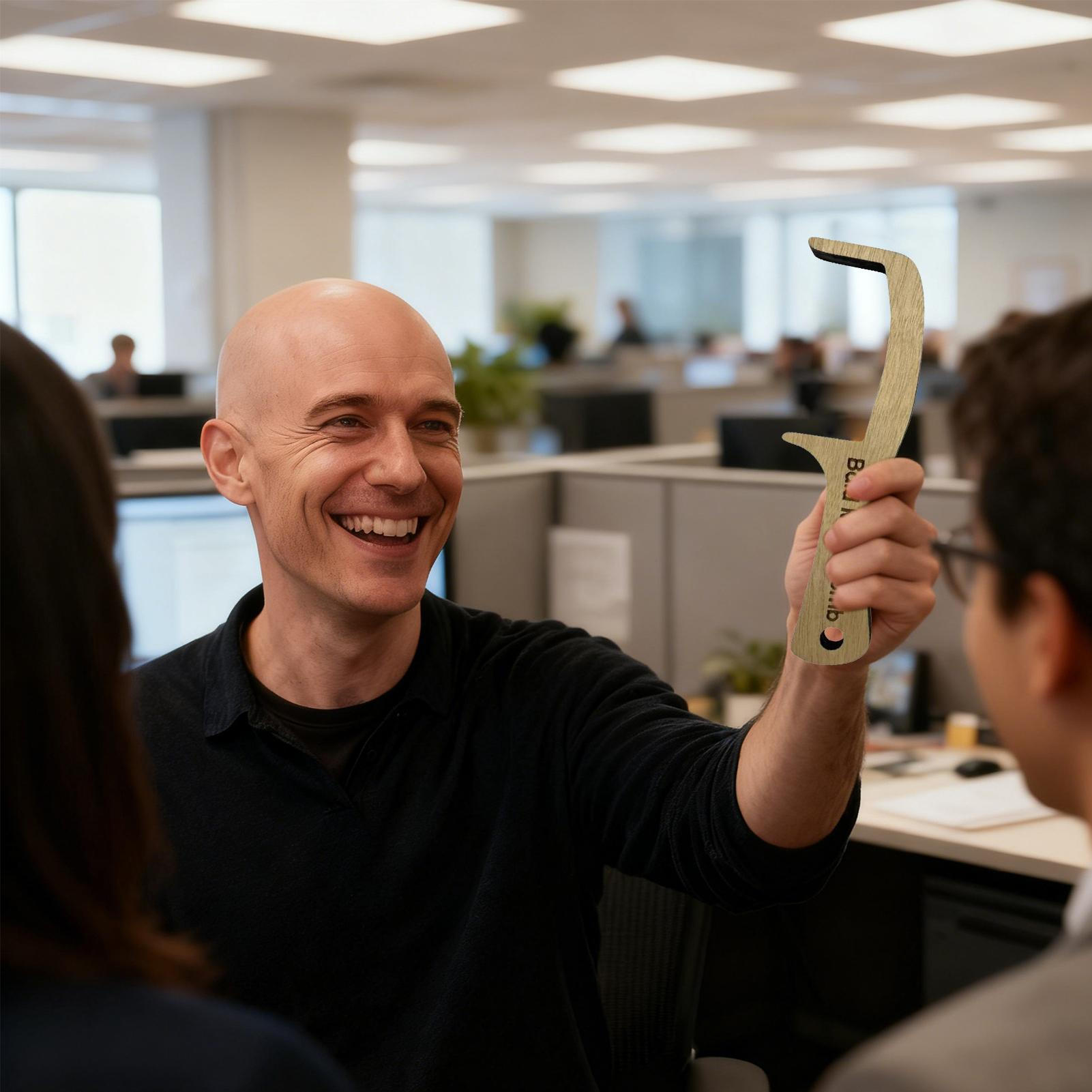 木製ハゲ頭の男性用歯のない櫛、無毛の男性用グルーミングコーム - Men'S Grooming Gifts のレビューと価格