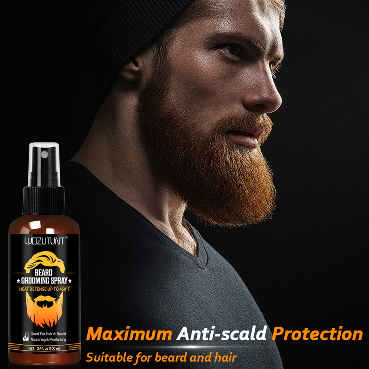 ひげのお手入れスプレー、髪やひげを紫外線や熱/化学物質による - Mens Grooming Treatment のレビューと価格
