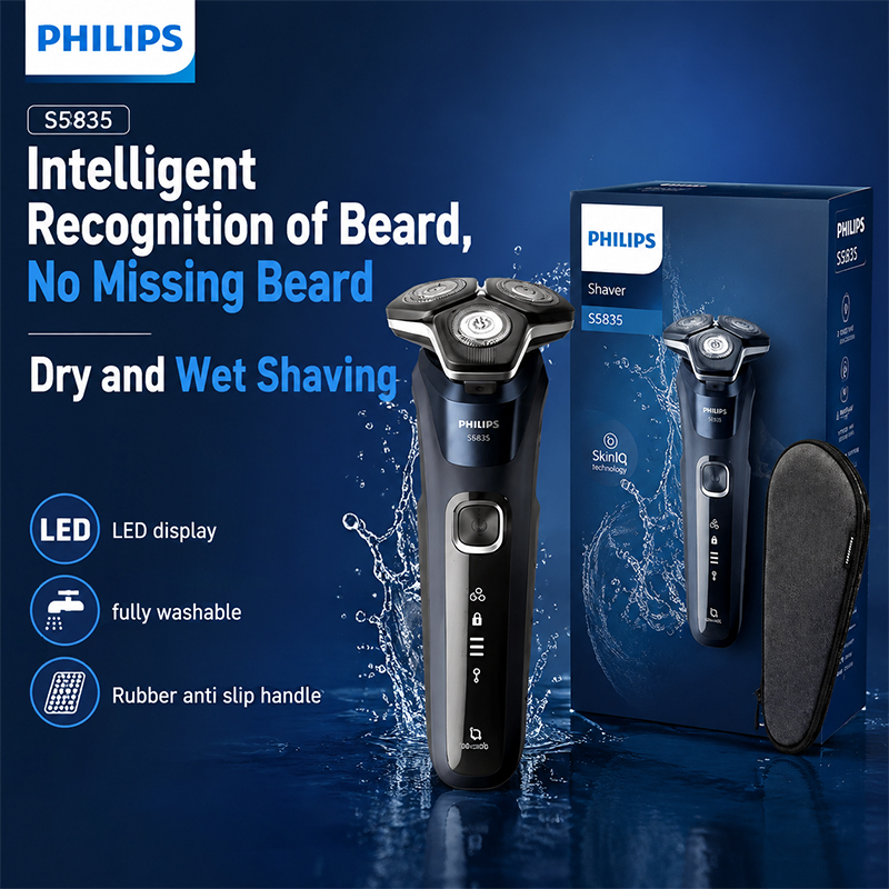 フィリップス S5835 電気シェーバー ロータリー式 ウェ - Mens Grooming Travel Kit のレビューと価格