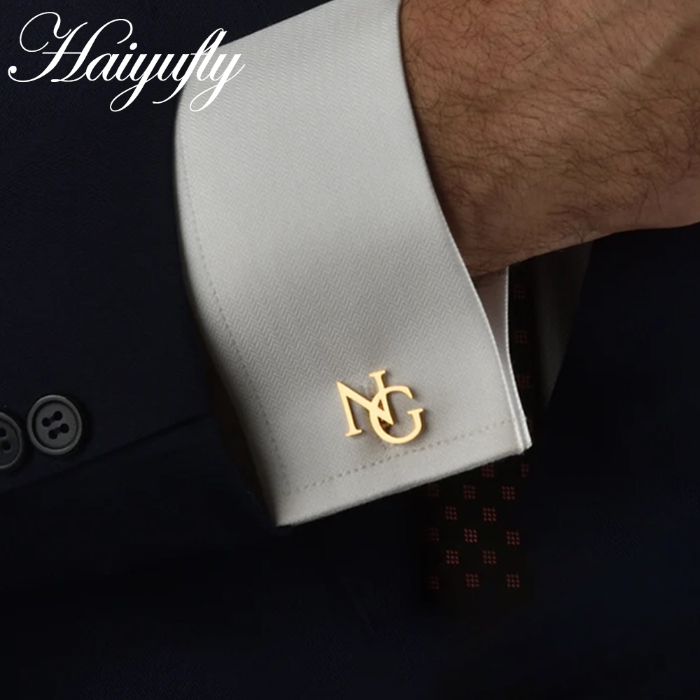Haiyufly-パーソナライズされた名前のカフスボタン,ス - Men'S Grooming Gifts のレビューと価格