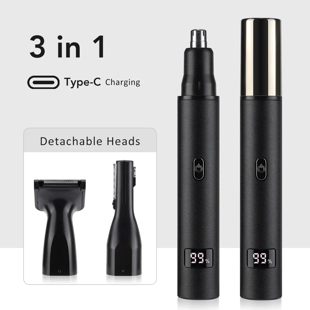 男性用鼻毛トリマー 3 in 1 グルーミングキット、ステン - Mens Grooming Travel Kit のレビューと価格
