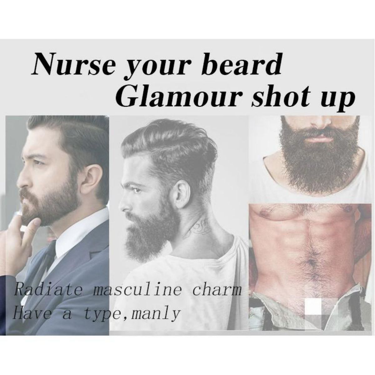 100% 天然加速顔の毛の成長ひげエッセンシャルオイル髪とひ - Men'S Grooming Tonic のレビューと価格