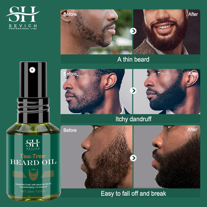 ティーツリーひげオイルセット男性のための天然純粋な植物エキス - Ingrown Hair Serum のレビューと価格