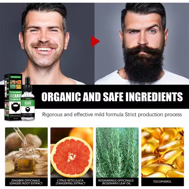 速効性のある自然な成熟男性用髭成長エッセンスオイル、毛髪の成 - Ingrown Hair Serum のレビューと価格